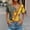 Yellow, variant on ALLLIST V-Neck Womens Tops Clearance Under $10 Short Sleeve Green Graphic T-Shirts Casual Button Ladies Tops and Blouses
