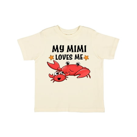 

Inktastic My Mimi Loves Me- Cute Crab Family Gift Toddler Boy or Toddler Girl T-Shirt