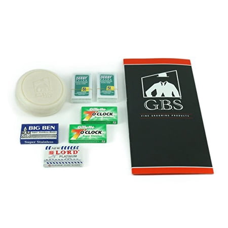 35 Double Edge Safety Blade Variety Pack - Includes 3 Oz 97% Natural Gbs Shav...