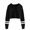 Black, variant on Sherrylily Kids Crop Tops Girls Striped Long Sleeve Hoodies Pullover Sweatshirts