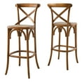 thumbnail image 6 of Bar Stool Chair Barstool, Walnut, Wood, Pub Cafe Bistro Dining Kitchen Hospitality Restaurant, Modern Contemporary HB33947, 6 of 11