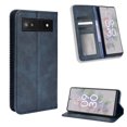 thumbnail image 2 of Compatible with Google Pixel 6A Case Magnetic Closure Vintage Pattern PU Leather Wallet Cover with Card Slots-Blue, 2 of 5
