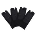 thumbnail image 2 of Abbraccia 4x2Pairs Tabi Socks Toe Sandal Slipper Nonslip Ankle Socks Black, 2 of 9