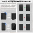 thumbnail image 4 of 16 Pcs Outdoor Curtain Weights, 8 Pairs Upgrade to Heavier Magnetic Drapery Weights, Plastic Wrapped Waterproof Curtain Magnets for Home Decor, Outside Curtain, Tablecloth, Patio, Shower Curtains, 4 of 5