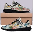 thumbnail image 3 of Hello Spring Flowers Shoes Sneakers Black Size 3.5, 3 of 7