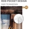 thumbnail image 4 of Chicken Curtains for Kitchen, Rustic Farm Animals Rooster Country Farmhouse Cottage Style Window Treatments Drapery for Cafe Bedroom Living Room 2 Panel Sets, 42"x63" Inch, 4 of 6