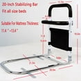 KEKOY Bed Rail for Seniors, Adjustable Bed Assist Bar with Two Handle