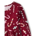thumbnail image 2 of The Children's Place Baby & Toddler Girls Long Sleeve Printed Babydoll Dress, Sizes 6M-5T, 2 of 3