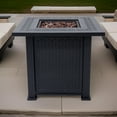 thumbnail image 6 of Sol Living Lausanne 28” Outdoor Propane Fire Pit Table 50,000 BTUs Outdoor Fire Pit Propane Metal Patio Fire Pit with Lava Rocks & Lid Durable Firepits for Outside & CSA Certified Outdoor Fireplace, 6 of 6