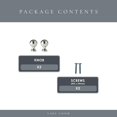 thumbnail image 4 of Perillas para gabinete Lake & Loom Walden de zinc, plata cepillada, 4 of 8