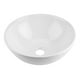 thumbnail image 1 of Fregadero de cerámica blanca del recipiente de la encimera de la forma del cuenco para el cuarto de baño, 1 of 10