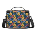 thumbnail image 3 of Lunch Box Pioneer Flower Floral Print Pattern Insulated Lunch Bag for Women Men,Medium Leakproof Lunchbox Cooler Bag Adjustable Strap,10 X 6.7 X 8 Inches, 3 of 6