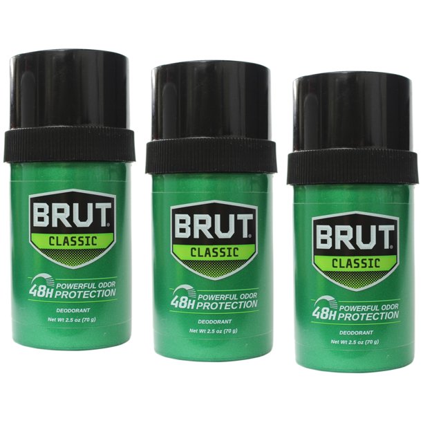 BRUT Deodorant Stick Original Fragrance 2.50 oz (Pack of 3)
