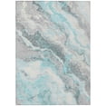 thumbnail image 2 of Addison Rugs Chantille Indoor/Outdoor Transitional Abstract Teal Washable Rectangle Rug, 5' x 7'6", 2 of 6