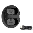 thumbnail image 1 of NP-FZ100 Dual Slot Micro USB 5V-2A Camera Battery Charger Adapter for Sony ILCE-9 A7M3 A7R3A9, 1 of 4