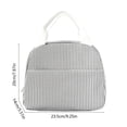 thumbnail image 3 of VORJELT Large Capacity Lunch Bag Insulated Lunch Box Tote Waterproof Handheld Commuter Lunch Bag Multi-Purpose for Office Travel Black, 3 of 6