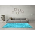 thumbnail image 3 of Ahgly Company Indoor Rectangle Abstract Light Blue Modern Area Rugs, 5' x 7', 3 of 4