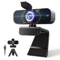 thumbnail image 1 of Webcam Lusinx 2K HD Externa USB-C con Micrófono y Cubierta de Privacidad, 1 of 7