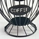 thumbnail image 5 of Contenedor para crema de café, soporte de alambre de hierro para café con mostrador para almacenar cápsulas de café Negro, 5 of 7