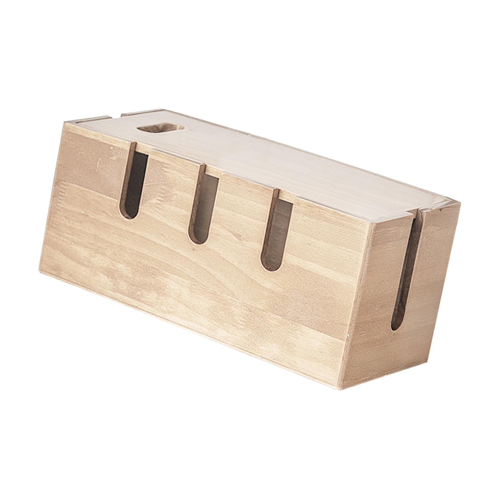 Fiocias Cable Management Box Conceal and Cover Wires Station Cord Holder Power Strip Box