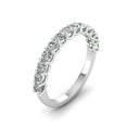 thumbnail image 3 of Certified 3/4ctw Diamond Wedding Band in 10k White Gold (G-H, I1), 3 of 5