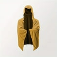 thumbnail image 1 of DecSea Mens Draped Cardigans Long Sleeve With Pockets Hooded Cloak Asymmetrical Hem Unisex Adult, 1 of 3