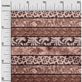 thumbnail image 2 of oneOone Velvet Chocolate Brown Fabric Mix Block Pattern Craft Projects Decor Fabric Printed By The Yard 58 Inch Wide, 2 of 4