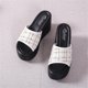 thumbnail image 4 of Amzcrzy Zapatos de mujer,Zapatos de mujer,Zapatillas de mujer, Sandalias de playa con suela gruesa y tacón alto de lentejuelas para mujer Sandalias Mujer Zapatillas De Casa, 4 of 7