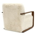 thumbnail image 5 of Furniture of America Birma Modern Faux Fur Ultra Soft Short Haired Accent Chair, Beige Sand, 5 of 12