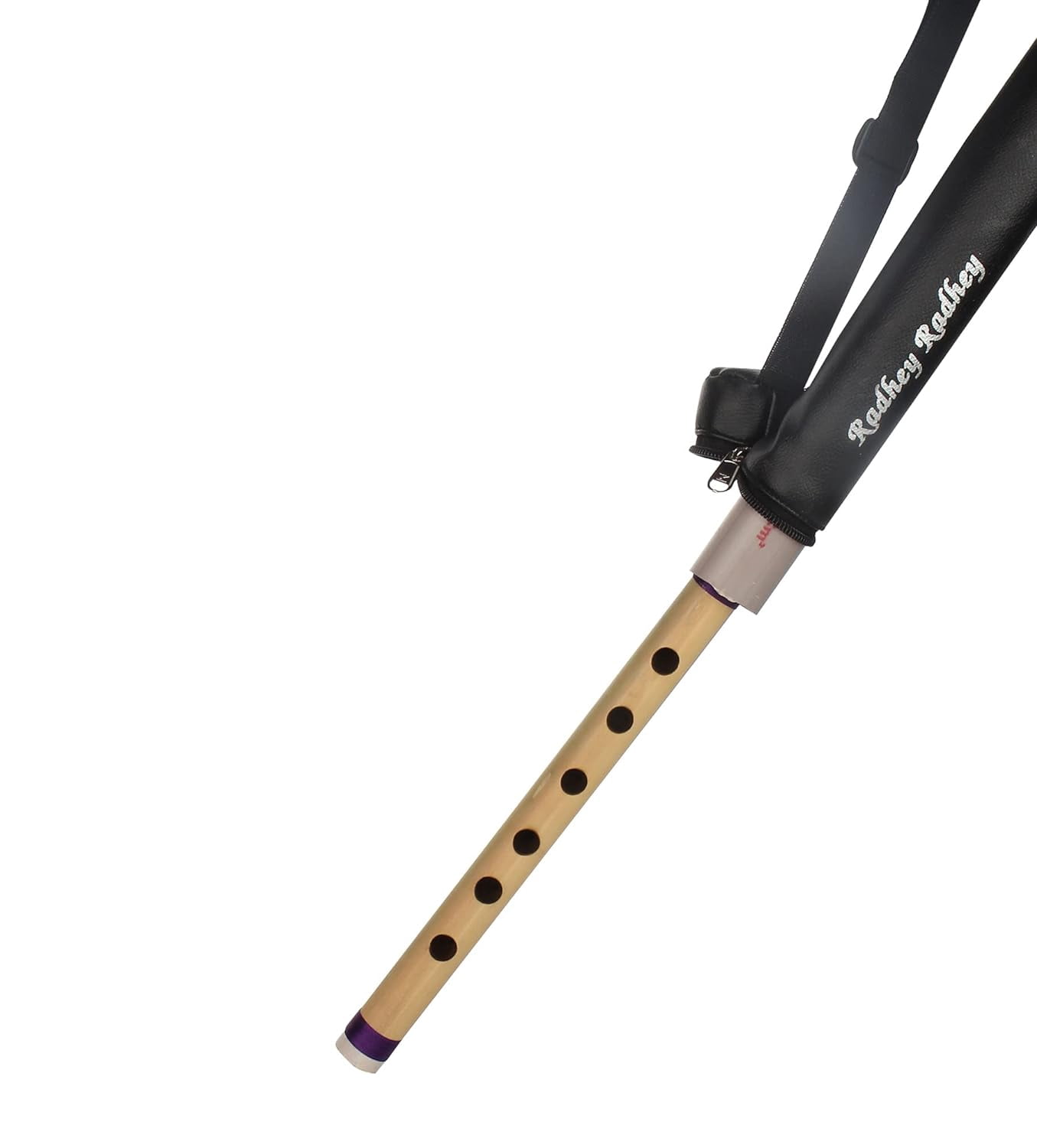 Musical Combo Flutes A Tune 6 Hole (16 Inch) & C Natural Regular 7 Hole (19 Inch) Bamboo Flute Bansuri with Flute Carry Bag Free (English Note) By Indian Collectible