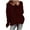 Wine, variant on Utoimkio Women's Drawstring Pullover Sweatshirts for Women Long Sleeve Loose Solid Sweaters Winter Knitted Sweater Outwear Jumper Tops