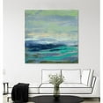 thumbnail image 2 of Giant Art 54x54 Teal Wave I Fine Art Giant Canvas Print in Multi-Color, 2 of 3