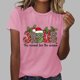 thumbnail image 1 of Fiudx Ropa de Mujer Mujer Verano Ocio Moda Estampado de Flores Cuello Redondo Manga Corta Top/Camisa, 1 of 4