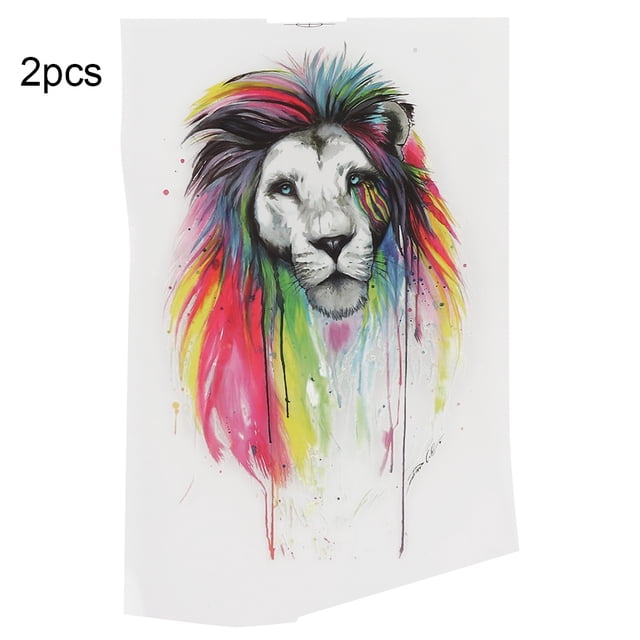 Calcomanías Para Ropa Con Plancha, Parches De Transferencia De Calor, Patrón Completo, Hermosa Pegatina De 2 Uds Para Empaquetar Regalos, Camisetas ANGGREK Otros