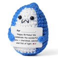 thumbnail image 1 of Muñeca animal mini de crochet hecha a mano Fabullus con tarjeta, 1 of 6