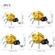 thumbnail image 2 of 4 piezas de decoración de pared de abeja de Metal, arte de pared de abeja para jardín al aire libre, cercas de césped, decoración de oficina, dormitorio, sala de estar, decoración del hogar, 2 of 5