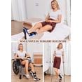 thumbnail image 5 of Unisex Tear Away Shorts 9" Snap On Athletic Shorts Cotton Post Knee Hip Surgery Recovery Lounge Short with Pockets, 5 of 7