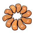 thumbnail image 1 of Juego de 10 piezas de hierros de golf de malla, juego de cabezas de palos de golf de moda, diferentes tamaños de naranja, 1 of 9