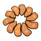 thumbnail image 1 of Juego de 10 fundas de malla para palos de golf naranja, 1 of 9