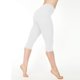 thumbnail image 2 of Gibobby Pantalones térmicos para mujer Pantalones deportivos de cintura alta para mujer, pantalón liso, a la moda(Blanco,CH), 2 of 3