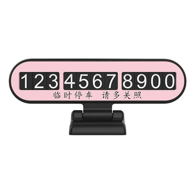 CAROOTU Car Temporary Parking Phone Numbers Sign Parking Luminous Numbers Plate Sticker Phone Number Holder