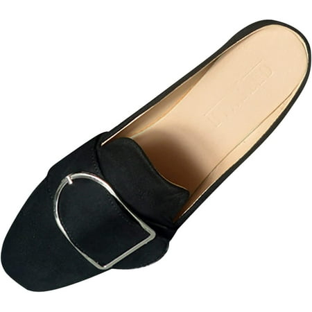 

Flip Flops Sandals Women s Spring and Autumn New Flat Square Head Casual Shoes Flat Sandals Women Dressy (c-Red 7.5)
