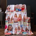 thumbnail image 5 of Custom Flannel Blanket for Adult Kid, Personalized Photos Throw Blanket Single Sided Printing, Perfect Home Decor Gift Birthday Valentines Christmas (8 Photos, 80x120CM), 5 of 6