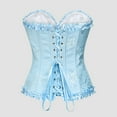 Orange Corset Corset Bustier Corset Top For Women Overbust Lace Up