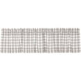 thumbnail image 3 of VHC Brands Annie Buffalo Check Farmhouse Kitchen Window Curtains- Lined Valance, 16x72, White &Grey, 3 of 7