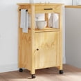 thumbnail image 4 of vidaXL Chariot de Cuisine Roulant sur Roues Salon Bois Massif Pin, 4 of 6