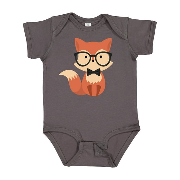 Inktastic Cute Hipster Fox Boys or Girls Baby Bodysuit