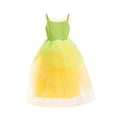 thumbnail image 3 of Princess Tiana Dress up Halloween Fairy Costume Toddler Girls Frog Princess Outfits for Birthday Party, 3 of 7