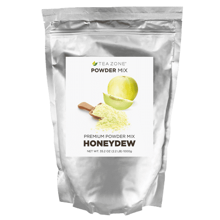 Tea Zone HONEYDEW Premium Powder Mix for Boba Bubble Tea, Slush, Smoothies 2.2 lbs