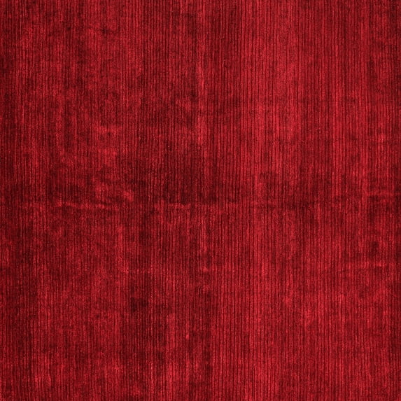 Ahgly Company Indoor Square Abstract Red Modern Area Rugs, 4' Square